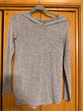 aerie Heather Gray 'Just Add Leggings' Pullover Top